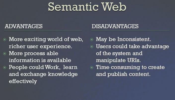 Benefits of Semantic Web